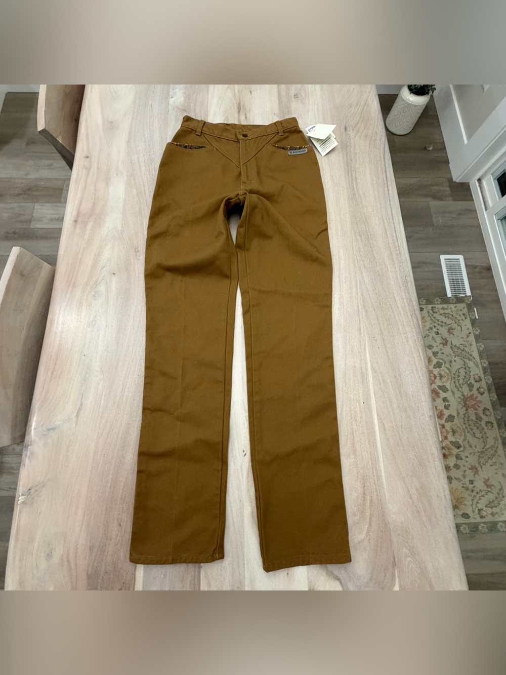 Deadstock Vintage Rocky Mountain Clothing Jeans Brown High Rise Straight Womens